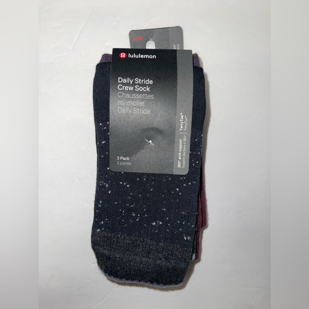 Lululemon Daily Stride Crew Sock 3 Pack FOR MEN